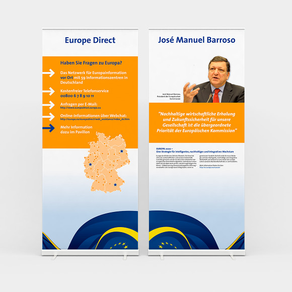 Design und Erstellung eines Rollups für einen Event der europäischen Union