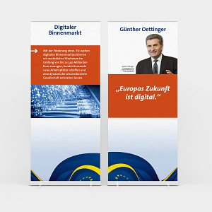 Design und Erstellung eines Rollups für einen Event der europäischen Union
