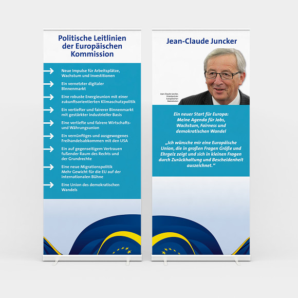 Design und Erstellung eines Rollups für einen Event der europäischen Union